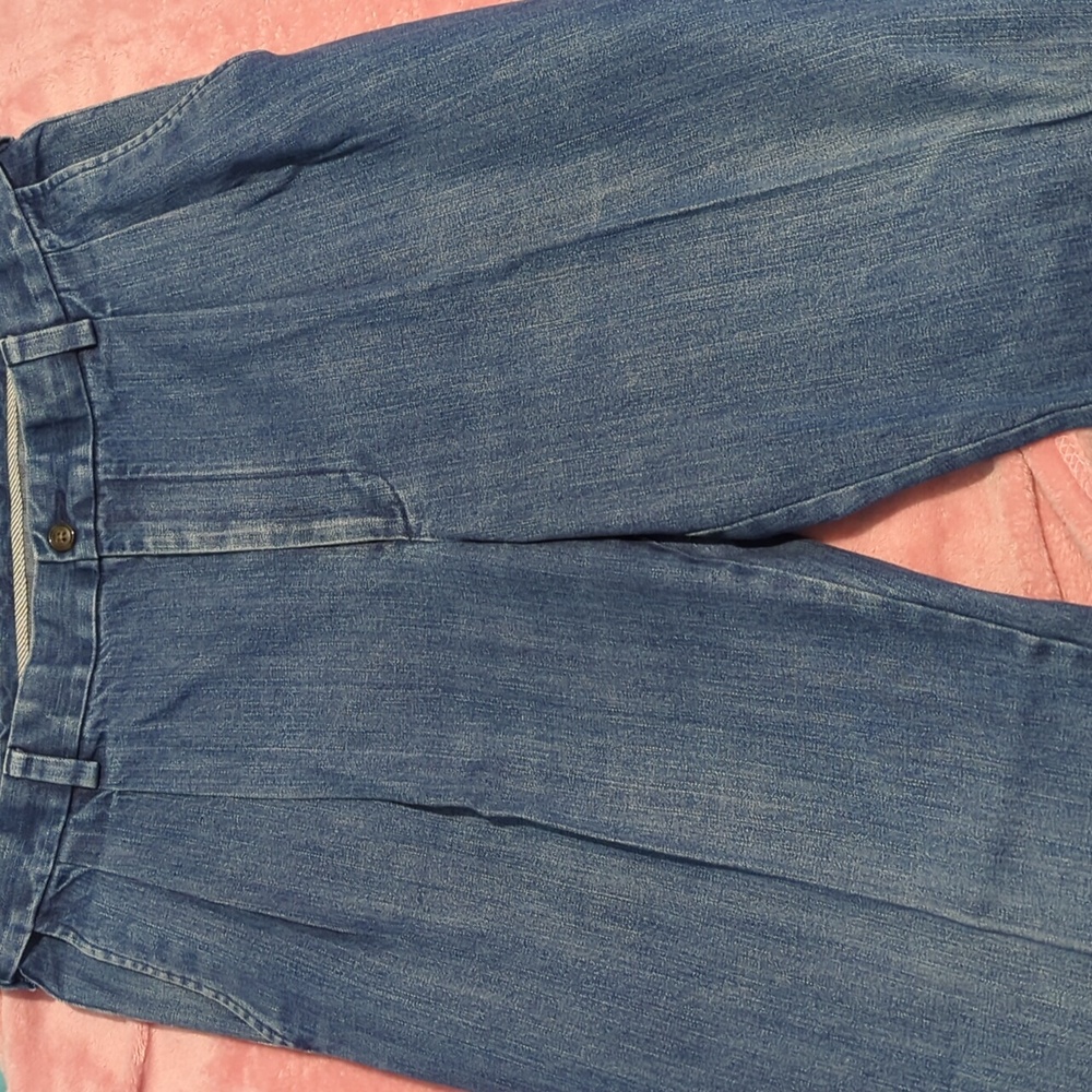 Roundtree & Yorke Casual Blue Denim Pants - Picture 2 of 4